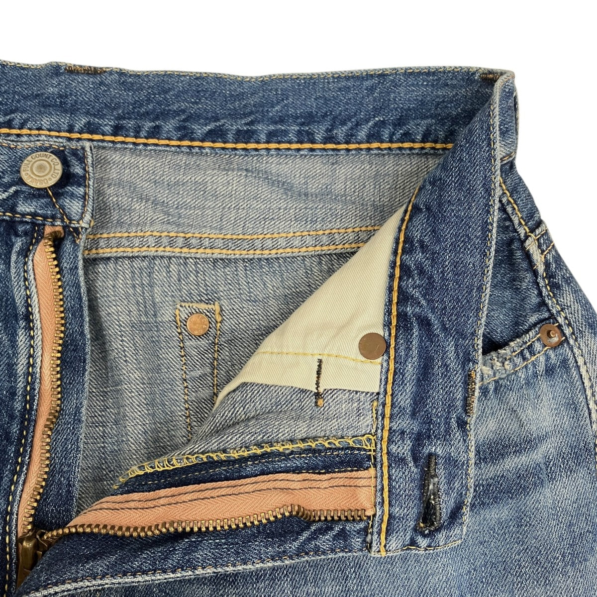 FULLCOUNT Wide Straight ”Monroe” Denim HWデニムパンツ0107SS 古着・中古-4枚目のアイテム画像