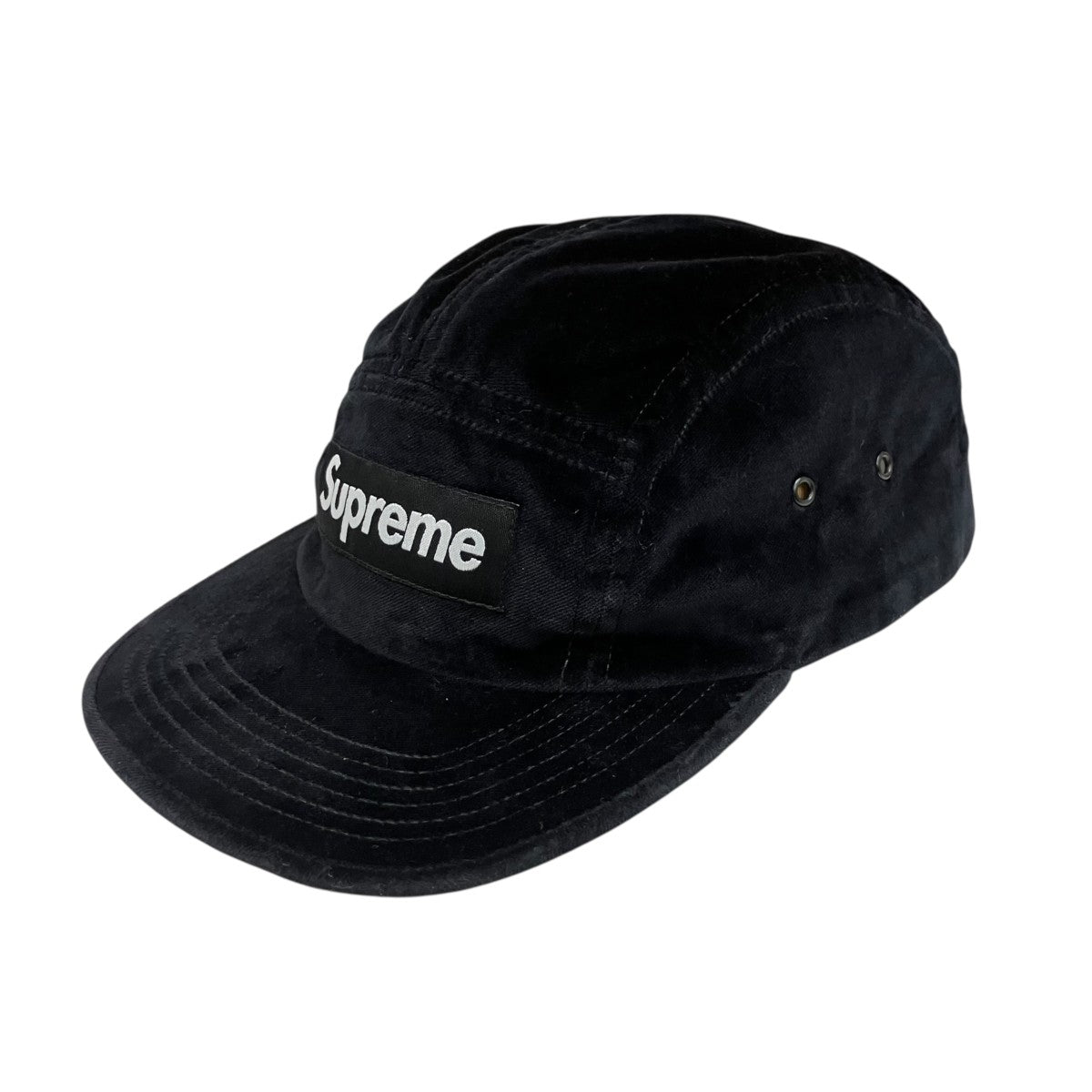 Supreme 18AW Velvet Camp Cap 古着・中古-1枚目のアイテム画像