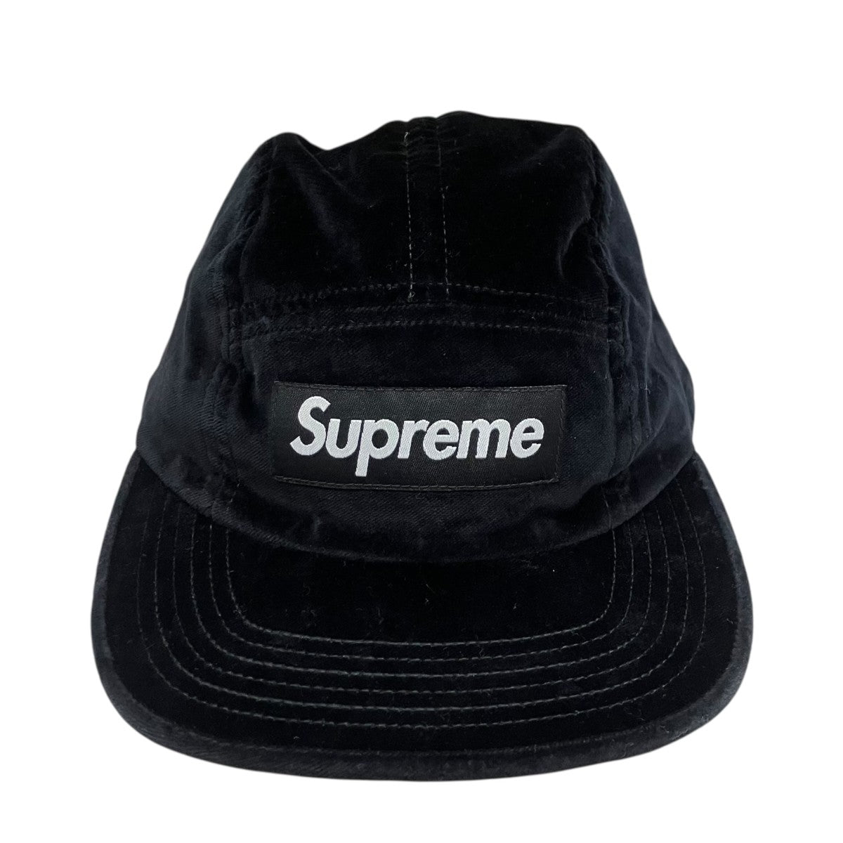 Supreme 18AW Velvet Camp Cap 古着・中古-2枚目のアイテム画像