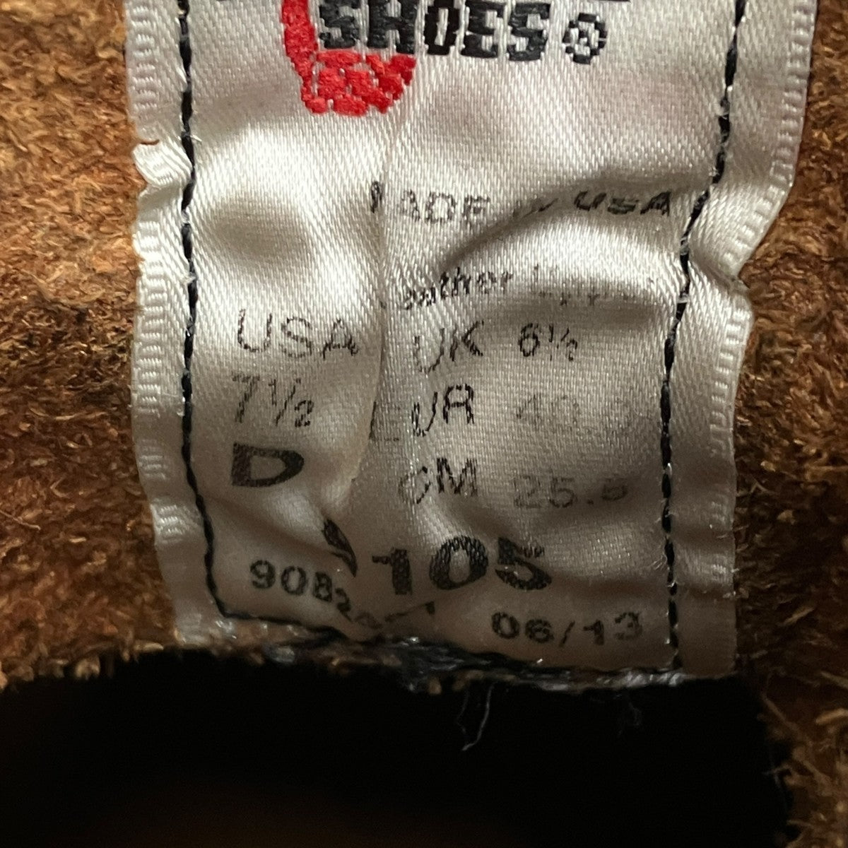 RED WING 13年製レースアップブーツ9105 古着・中古-6枚目のアイテム画像