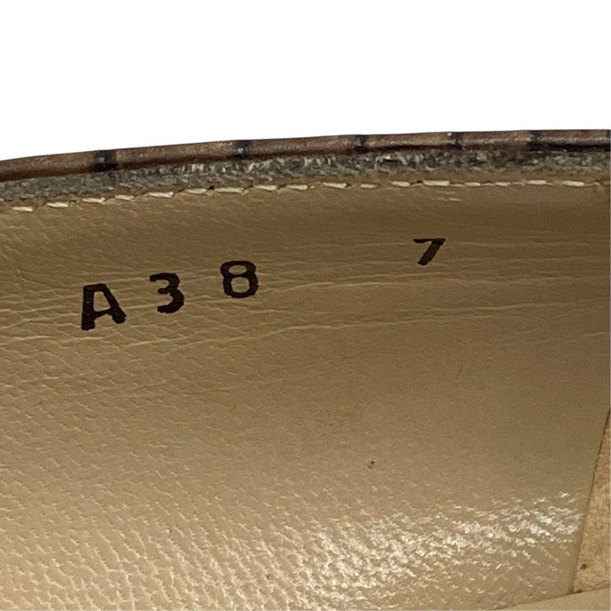 Salvatore Ferragamo ガンチーニ クロコ型押しレザーローファー56947 古着・中古-6枚目のアイテム画像