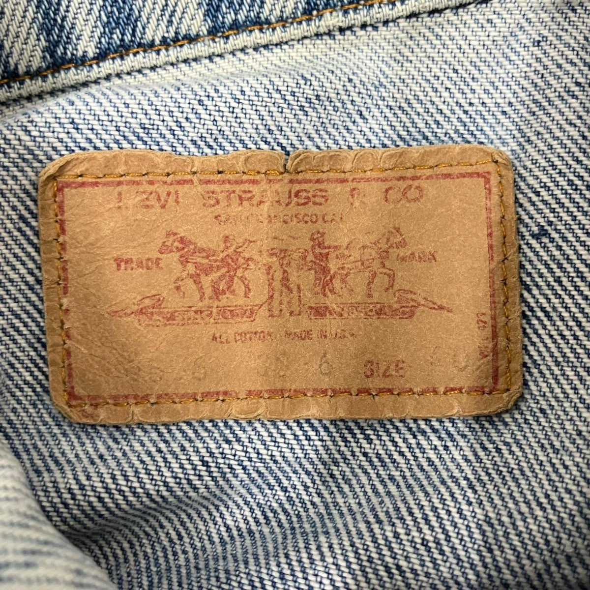 80sUSA製 ボタン裏527デニムジャケット70506