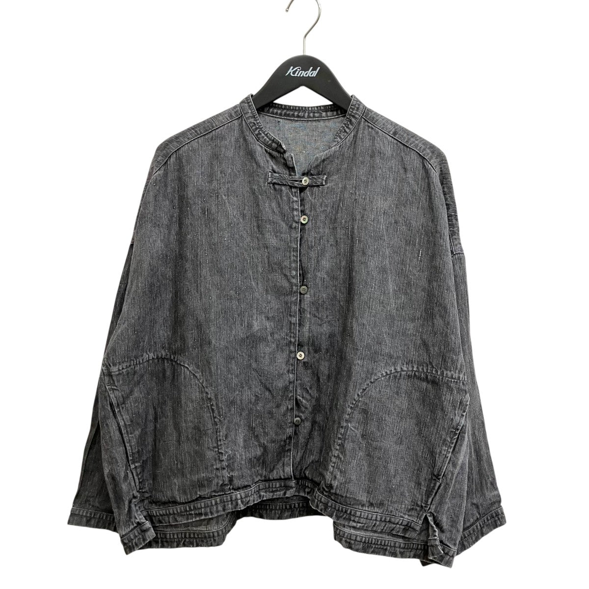 24AW リネンブラックデニムシャツ 01243-1111