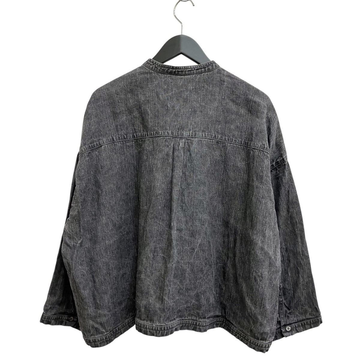 24AW リネンブラックデニムシャツ 01243-1111