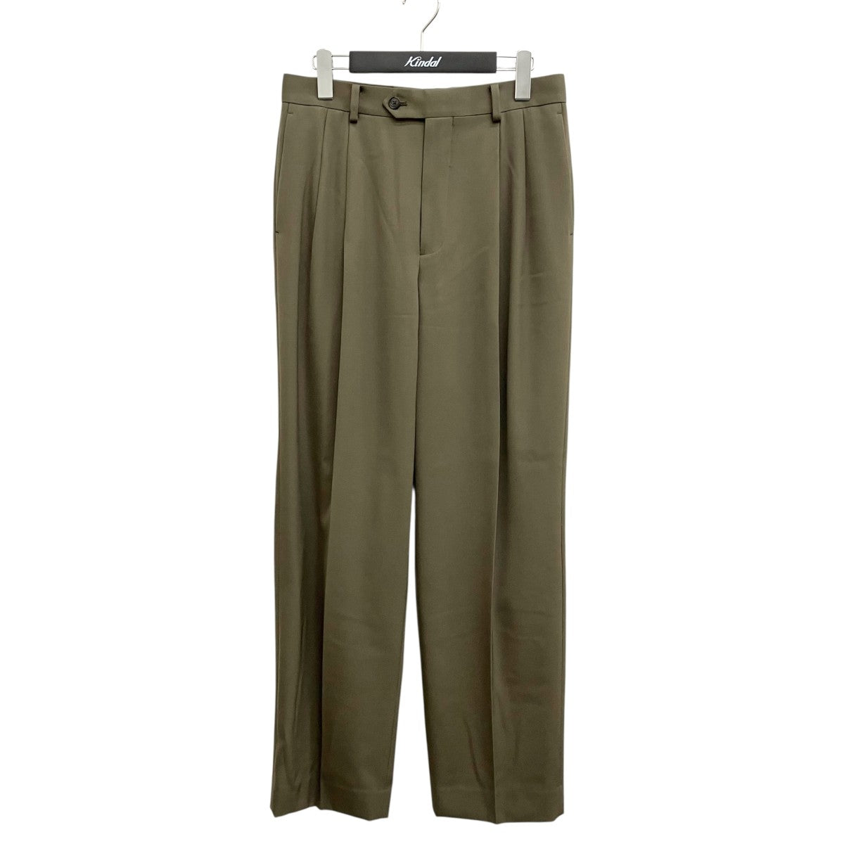 26SSLIGHT WOOL MAX GABARDINE TWOーTUCK SLACKSスラックスA26SP04MG