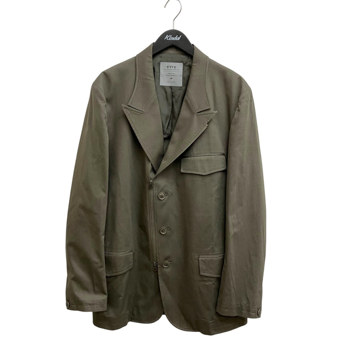 25AWCOTTON TWILL PEAKED LAPEL TAILORED JACKETテーラードジャケットUL-J02-081