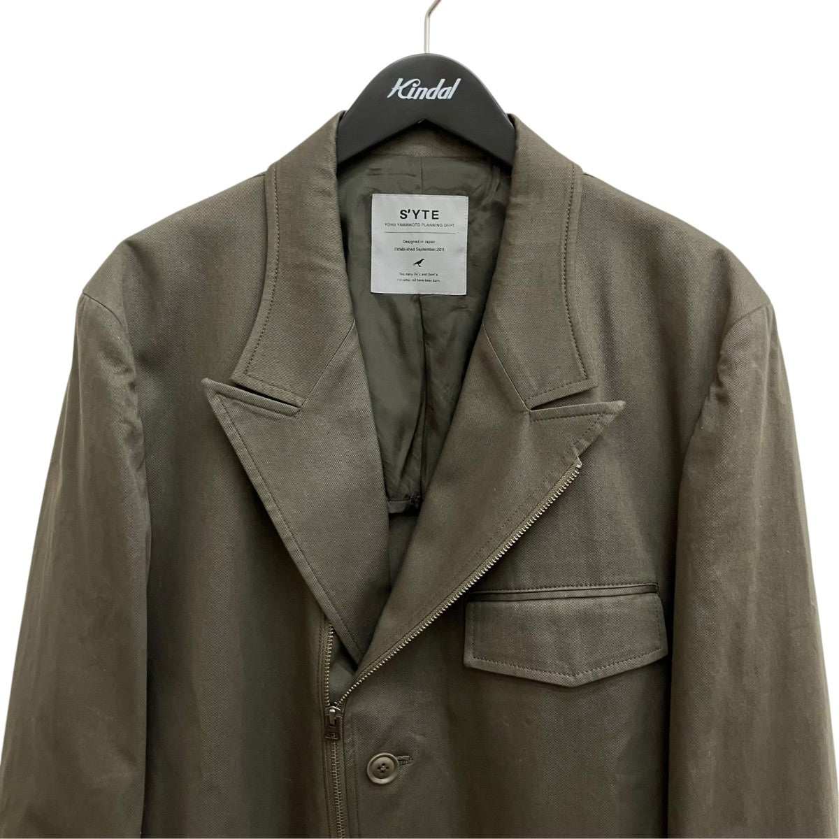 25AWCOTTON TWILL PEAKED LAPEL TAILORED JACKETテーラードジャケットUL-J02-081