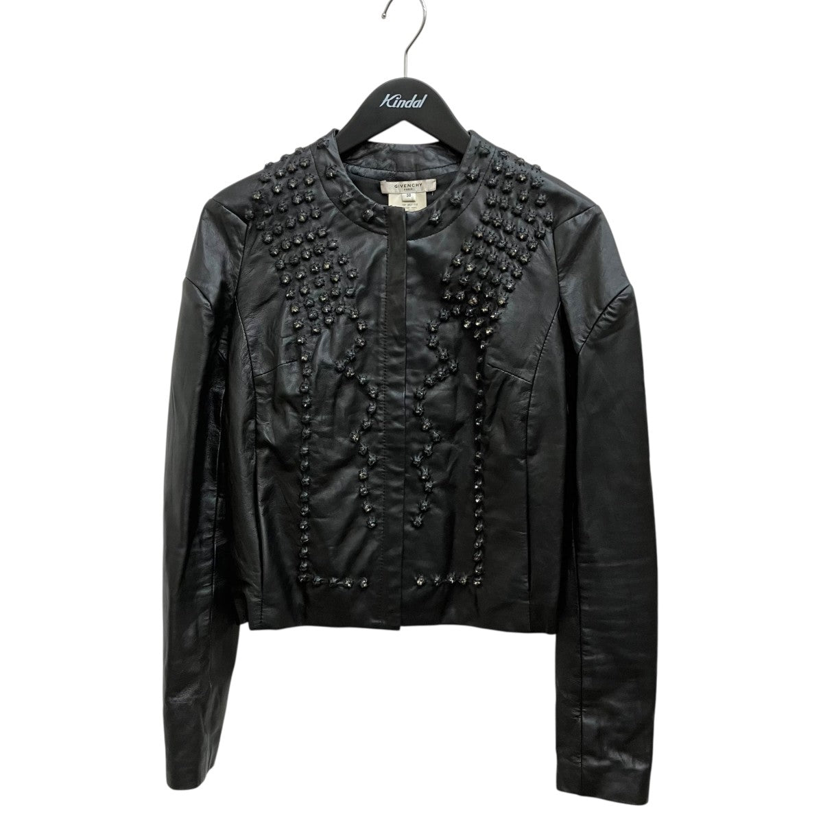 10AW STONES LEATHER BIKER JACKET 10P 3607 710