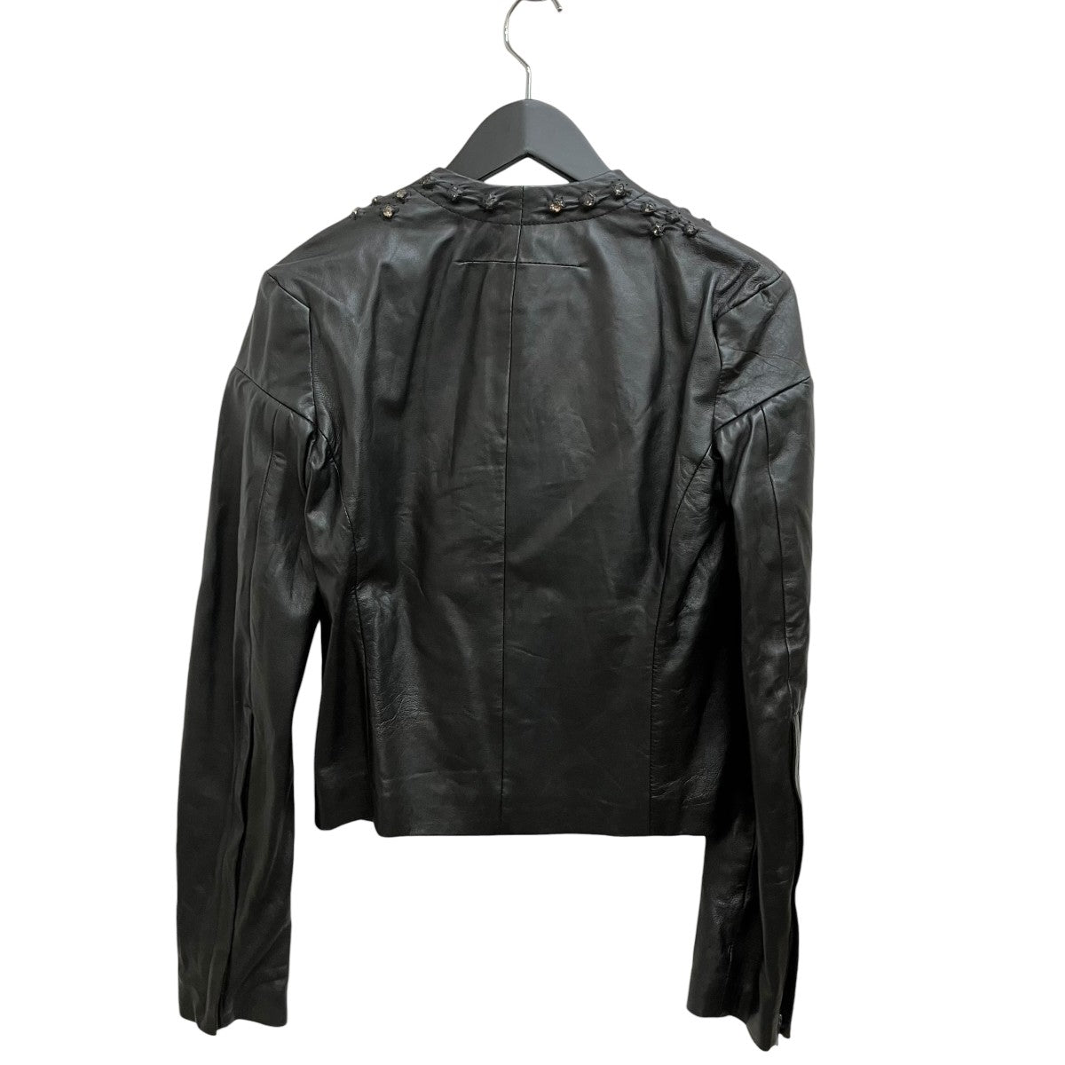 10AW STONES LEATHER BIKER JACKET 10P 3607 710
