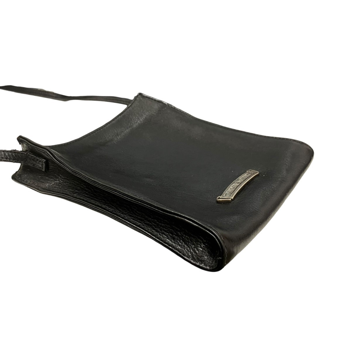 CHROME HEARTS SQ PKT 3CEME CRS スクエアポケット 3クロスパッチレザーショルダーバッグ 古着・中古-4枚目のアイテム画像