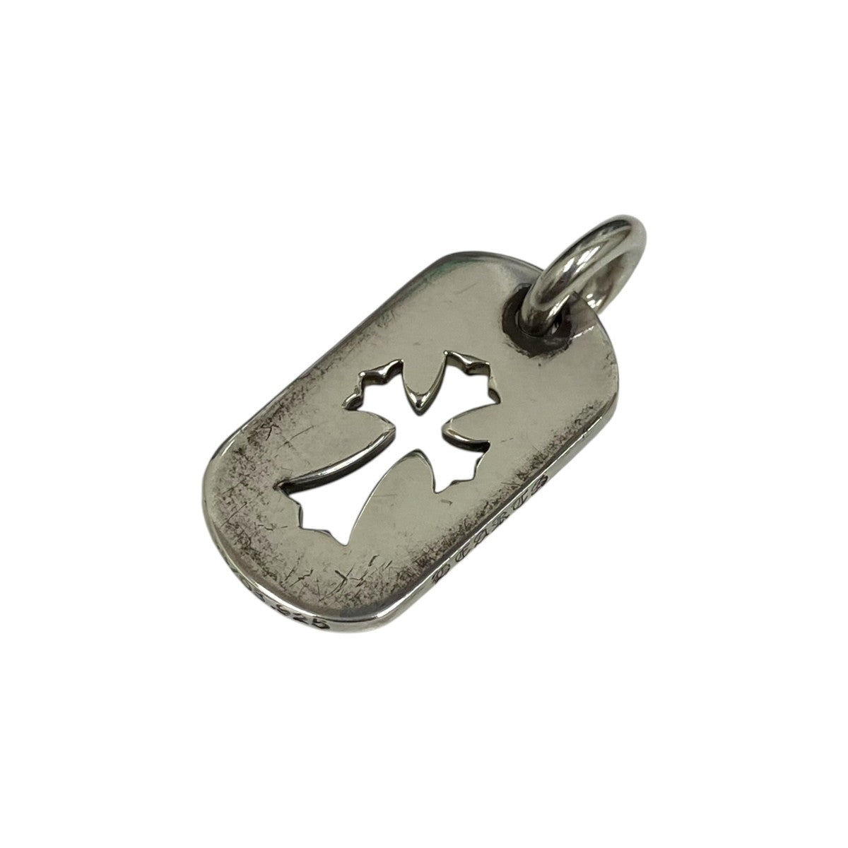 CHROME HEARTS(クロムハーツ) D TAG SML CUT CRSペンダントトップ2351