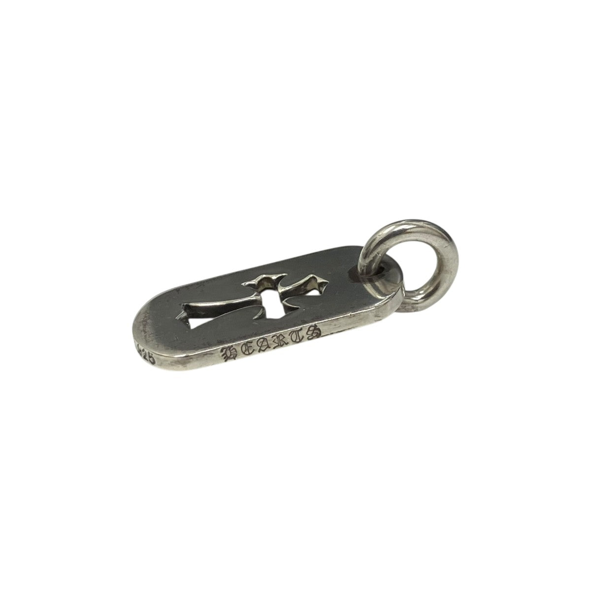 CHROME HEARTS(クロムハーツ) D TAG SML CUT CRSペンダントトップ2351