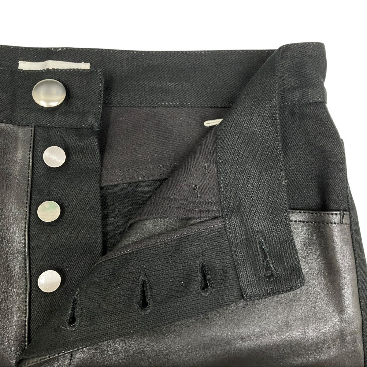 24AW レザー切替デニムパンツ J22KA0231