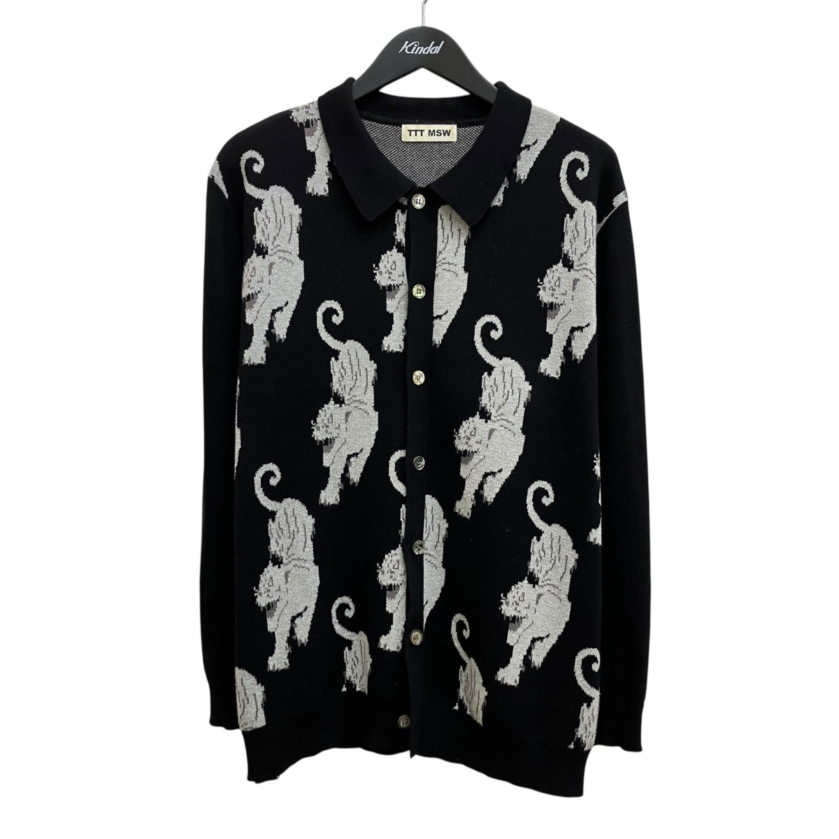 TTT MSW Panther Knit Cardigan TTT-2021AW-KT03 古着・中古-1枚目のアイテム画像