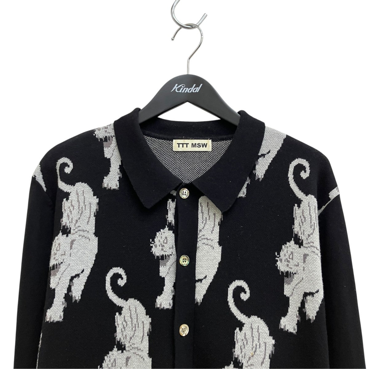 TTT MSW Panther Knit Cardigan TTT-2021AW-KT03 古着・中古-3枚目のアイテム画像