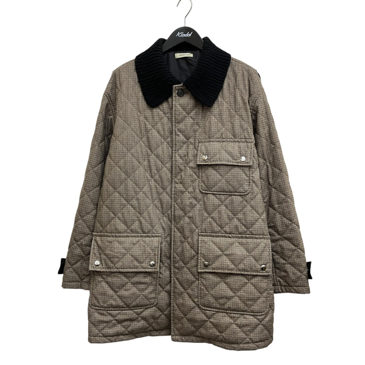 Wool Quilted Knit Collar Coat ／M213-0201