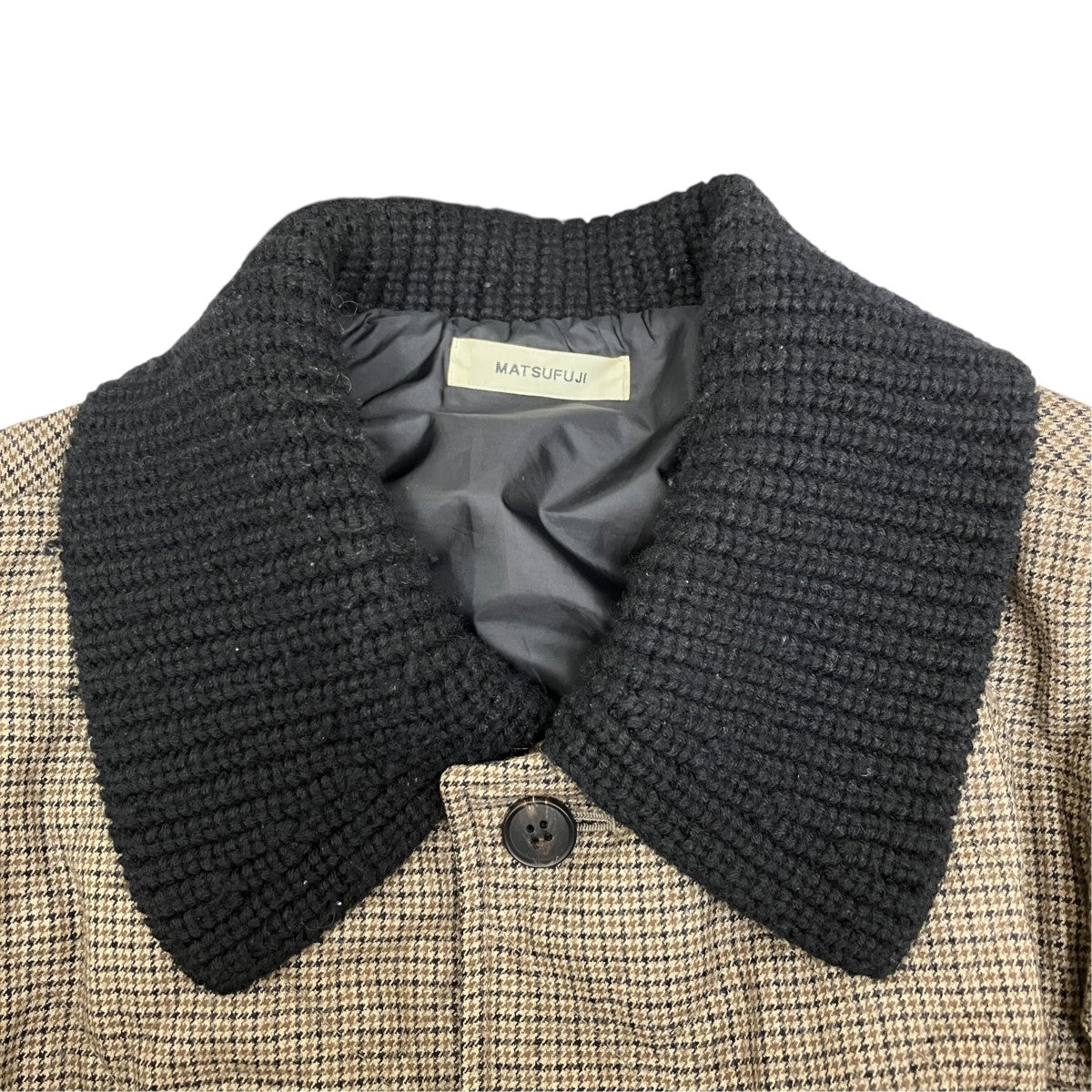 Wool Quilted Knit Collar Coat ／M213-0201