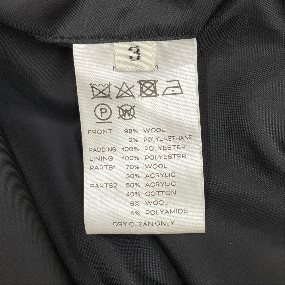 Wool Quilted Knit Collar Coat ／M213-0201