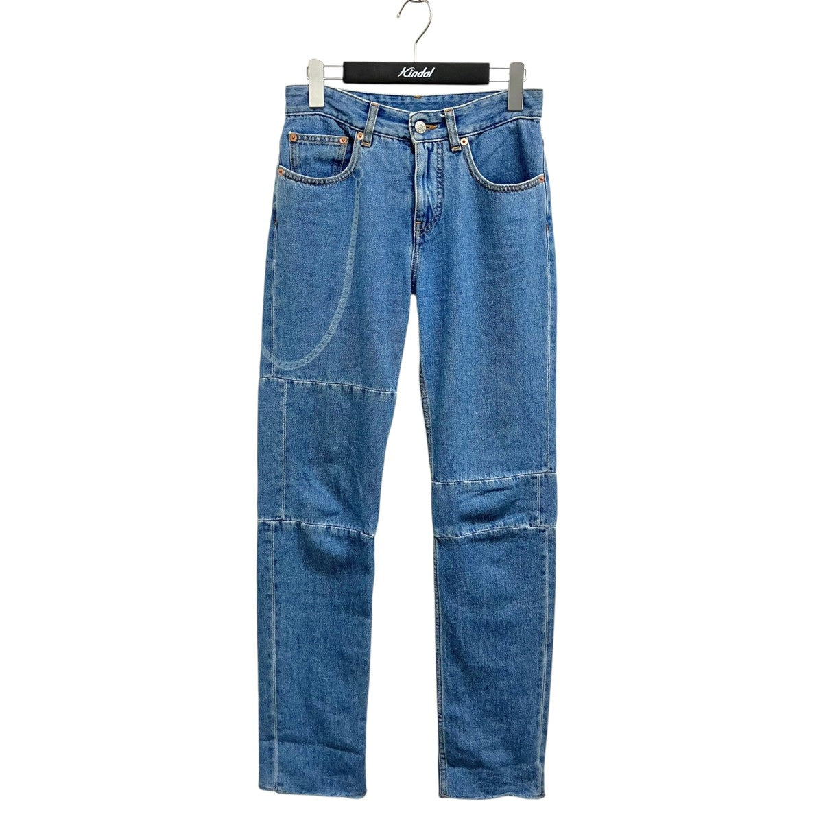 MM6 Maison Margiela 20AWチェーンプリントデニムパンツS52LA0132 古着・中古-1枚目のアイテム画像