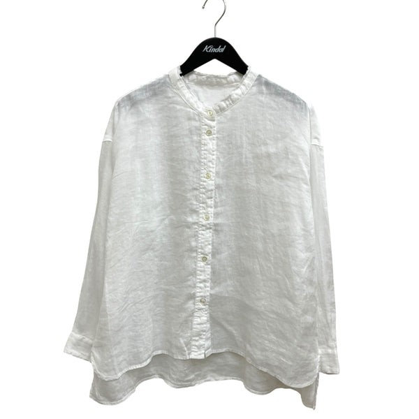 nest Robe(ネストローブ) リネンスタンドカラーシャツ 01263-1017