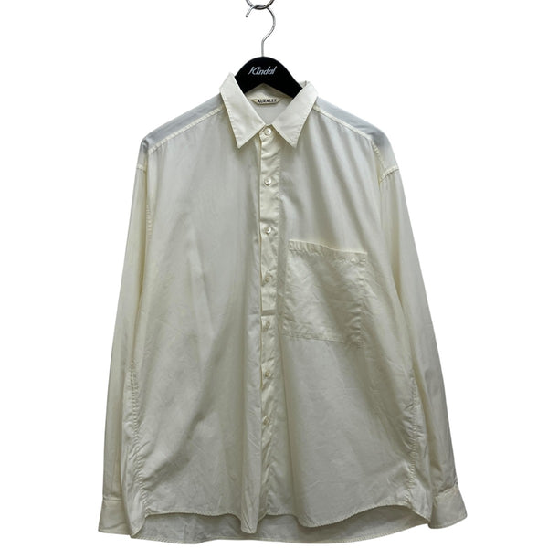 AURALEE 長袖シャツ AURALEE(オーラリー) WASHED FINX TWILL BIG SHIRT長袖シャツA00S03TN