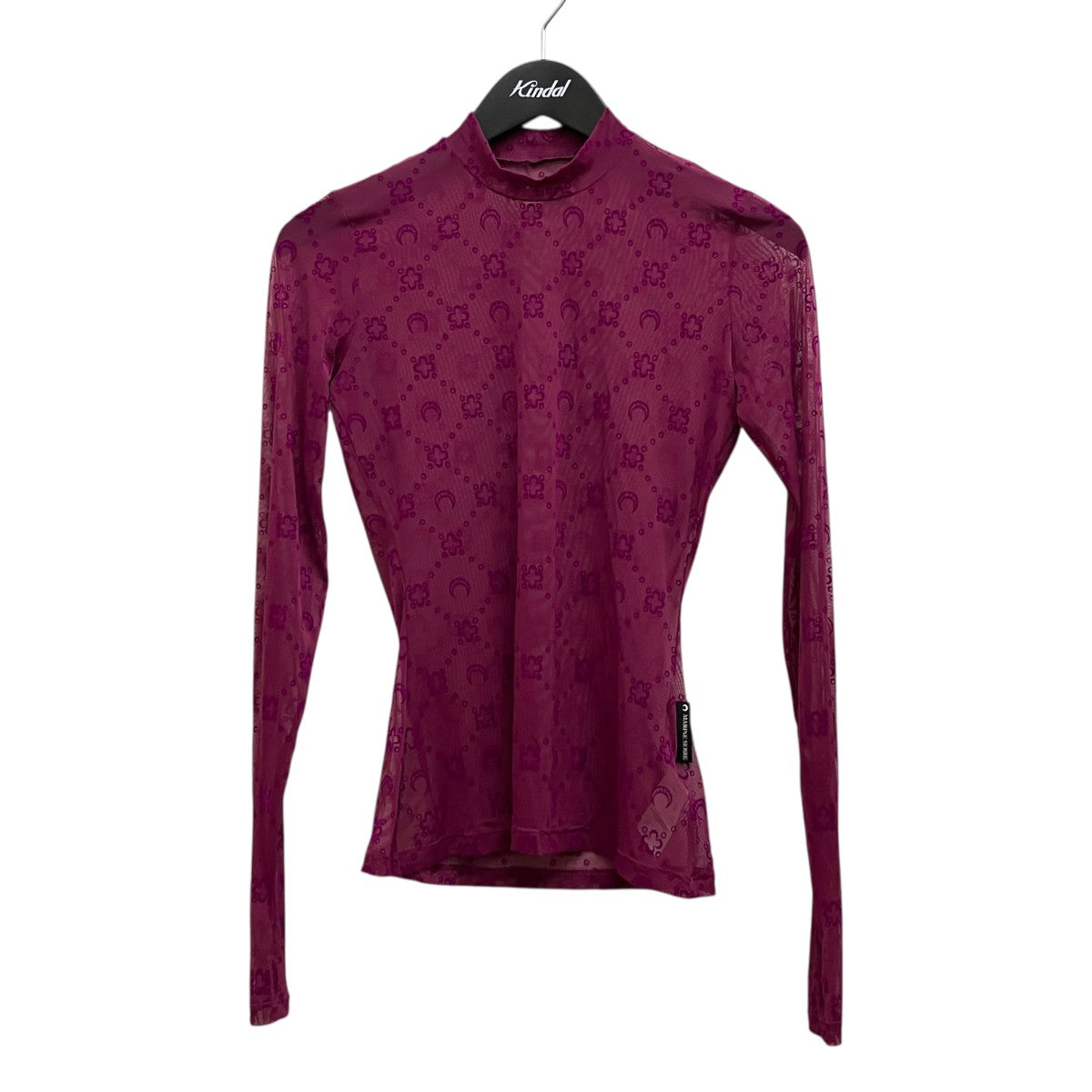 marine serre MOONOGRAM-FLOCKED MESH TOP RECYCLED 古着・中古-1枚目のアイテム画像
