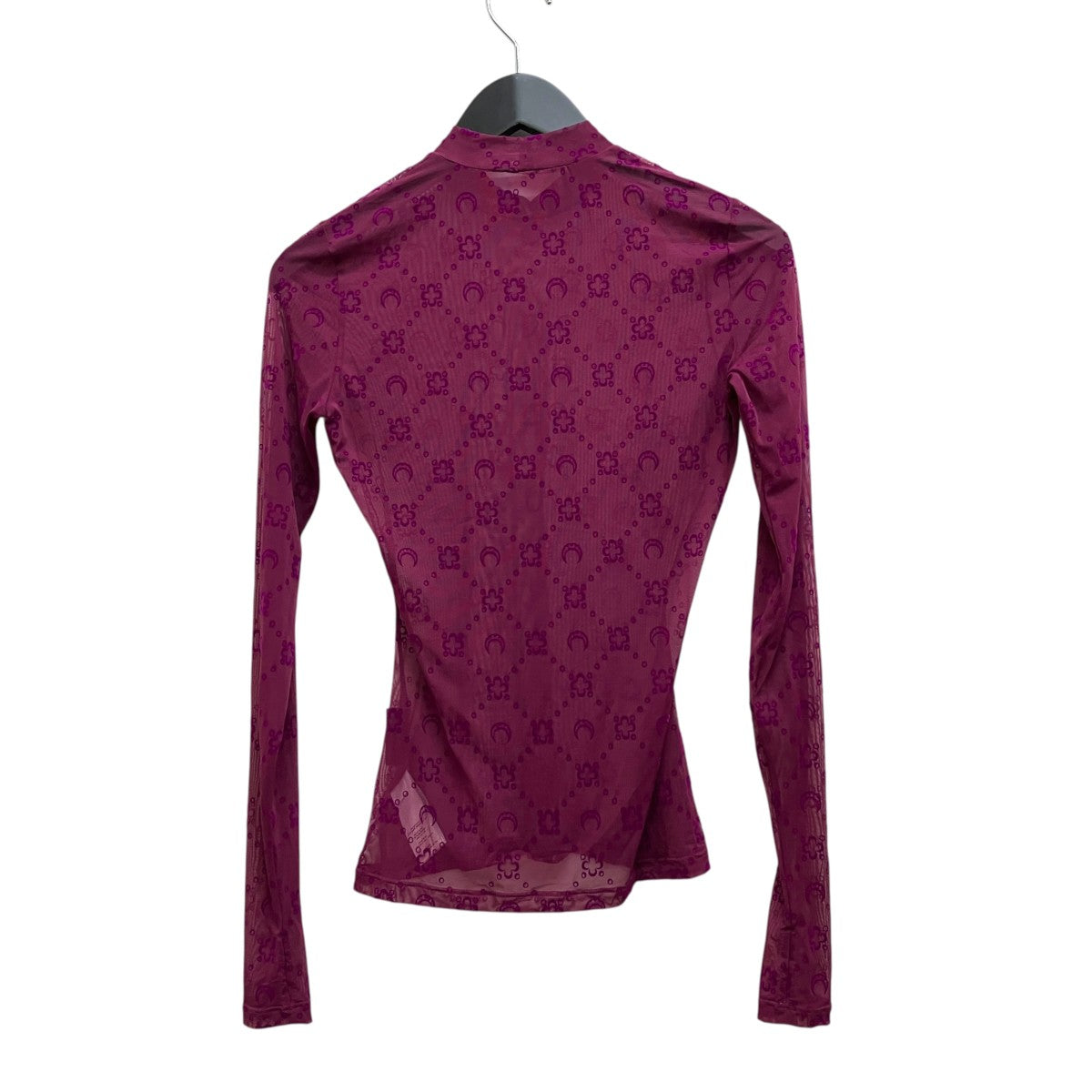 marine serre MOONOGRAM-FLOCKED MESH TOP RECYCLED 古着・中古-2枚目のアイテム画像