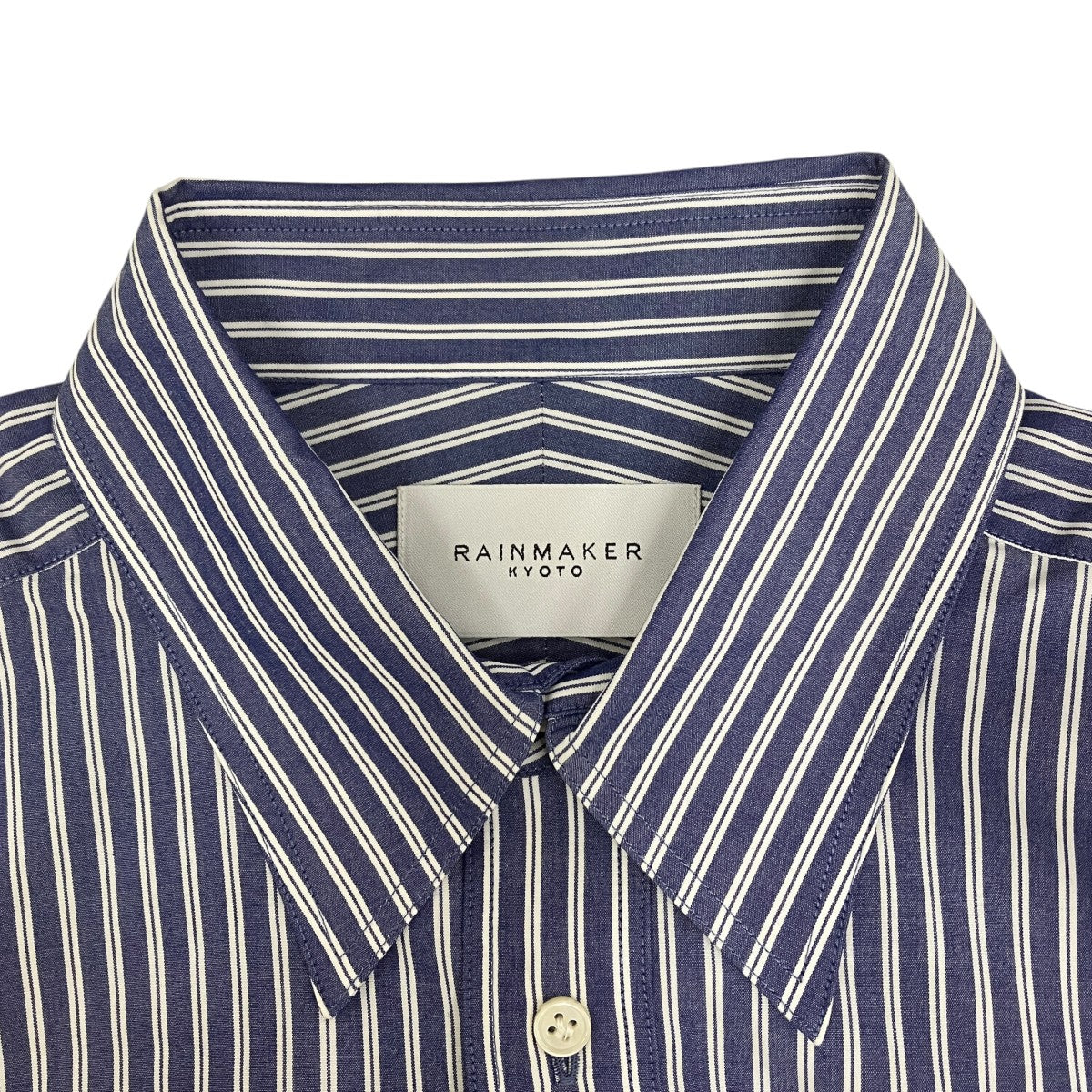 RAINMAKER 26AWMETAL-BUTTONED CUFF LONG SHIRTストライプ長袖シャツRM262-021 古着・中古-3枚目のアイテム画像