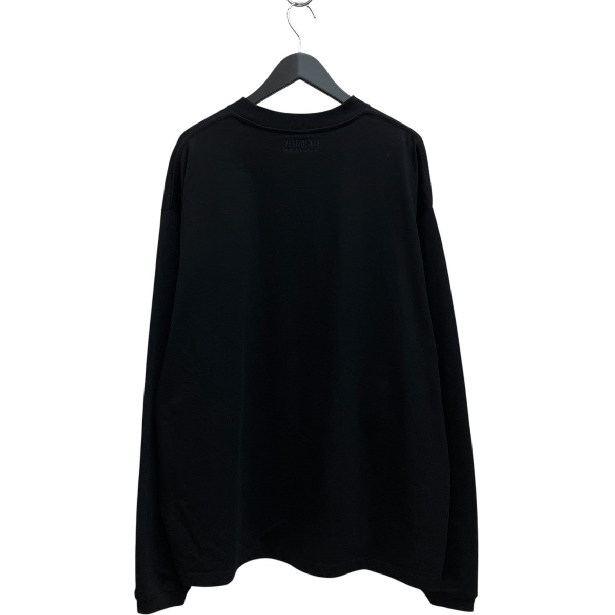 VETEMENTS Logo Label Long-Sleeved T-Shirt長袖TシャツUE52T280X 古着・中古-2枚目のアイテム画像