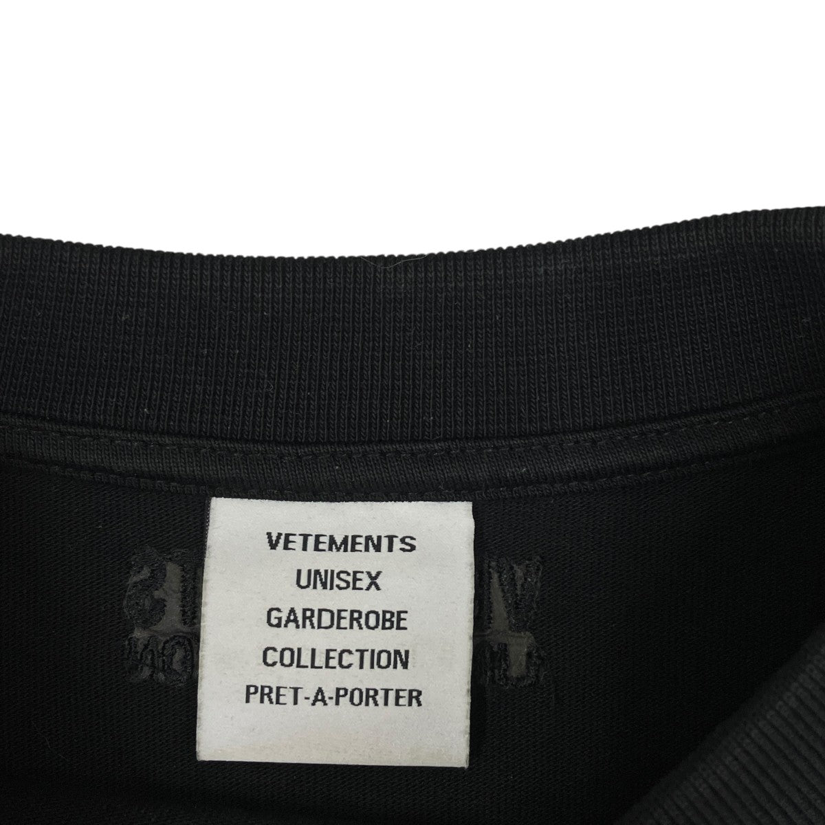 VETEMENTS Logo Label Long-Sleeved T-Shirt長袖TシャツUE52T280X 古着・中古-5枚目のアイテム画像