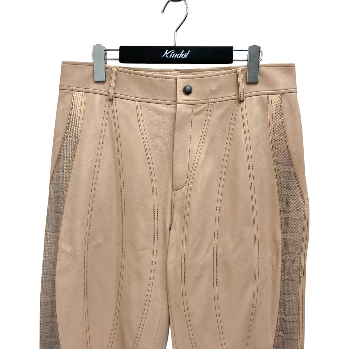BOTTEGA VENETA LAMB AYERS LEATHER PANT 511600 古着・中古-3枚目のアイテム画像