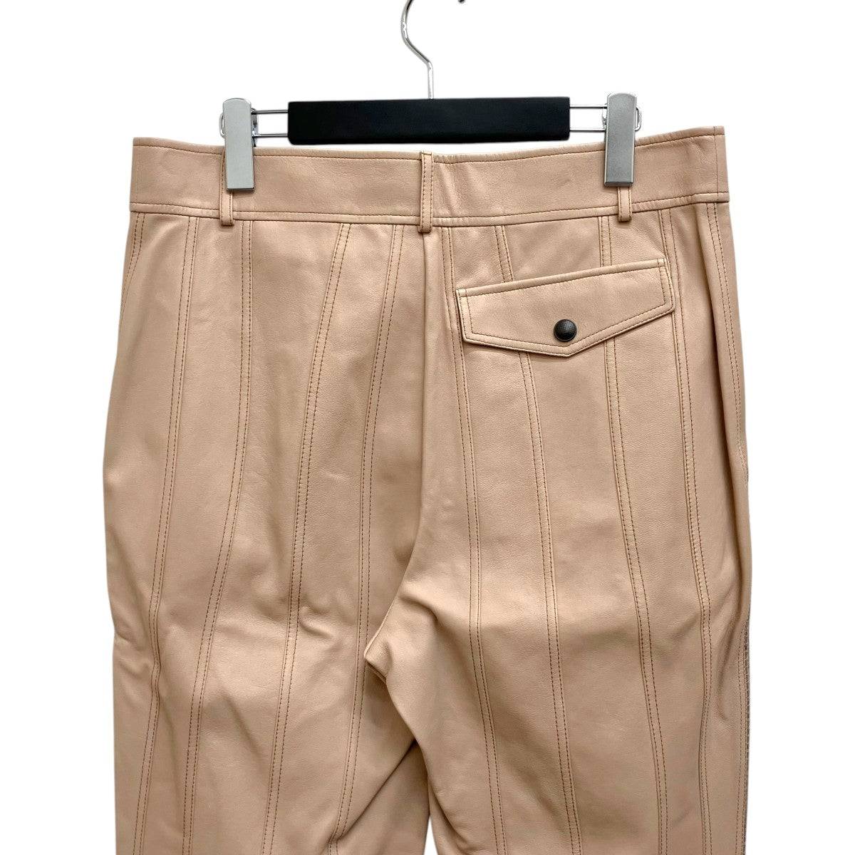 BOTTEGA VENETA LAMB AYERS LEATHER PANT 511600 古着・中古-4枚目のアイテム画像
