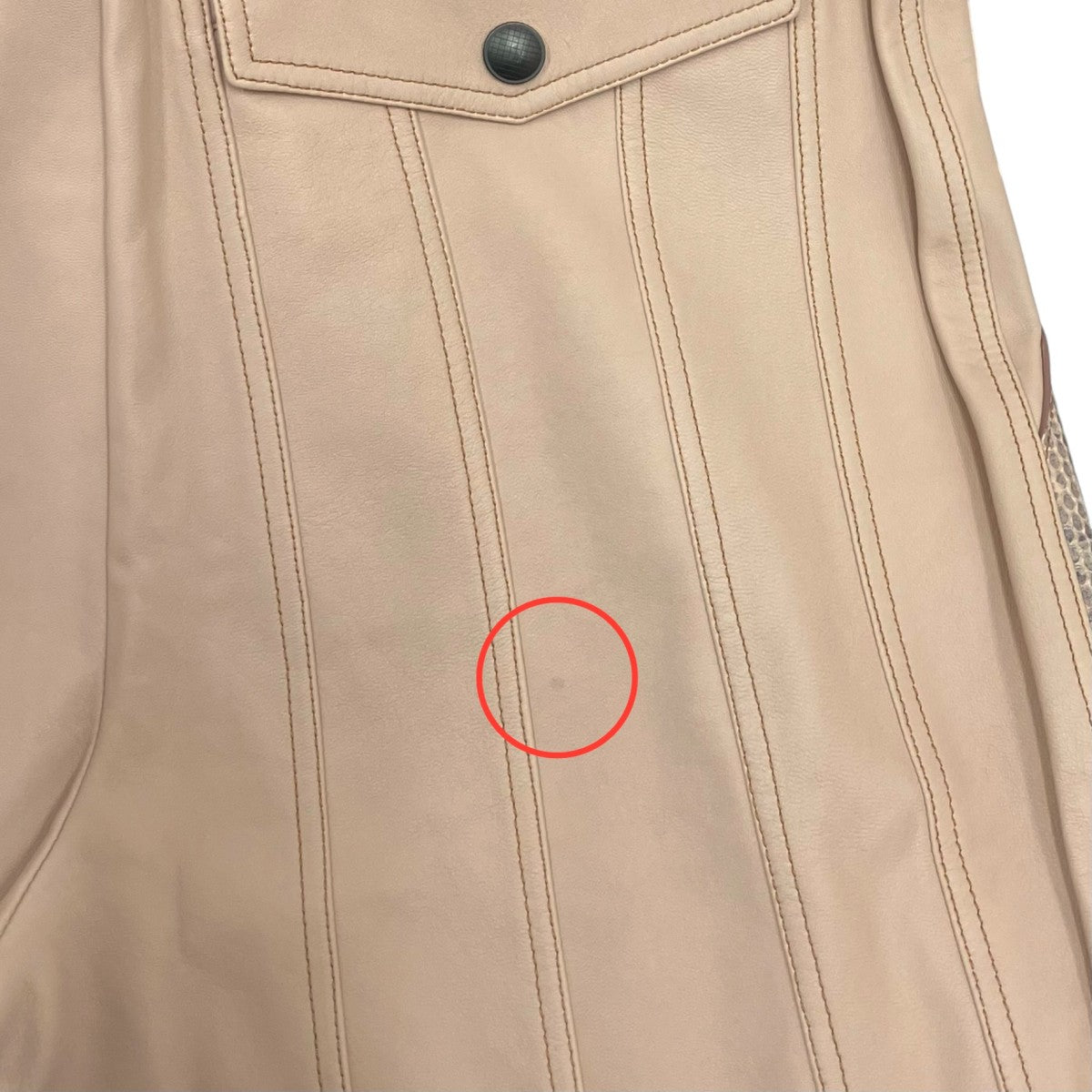 BOTTEGA VENETA LAMB AYERS LEATHER PANT 511600 古着・中古-5枚目のアイテム画像