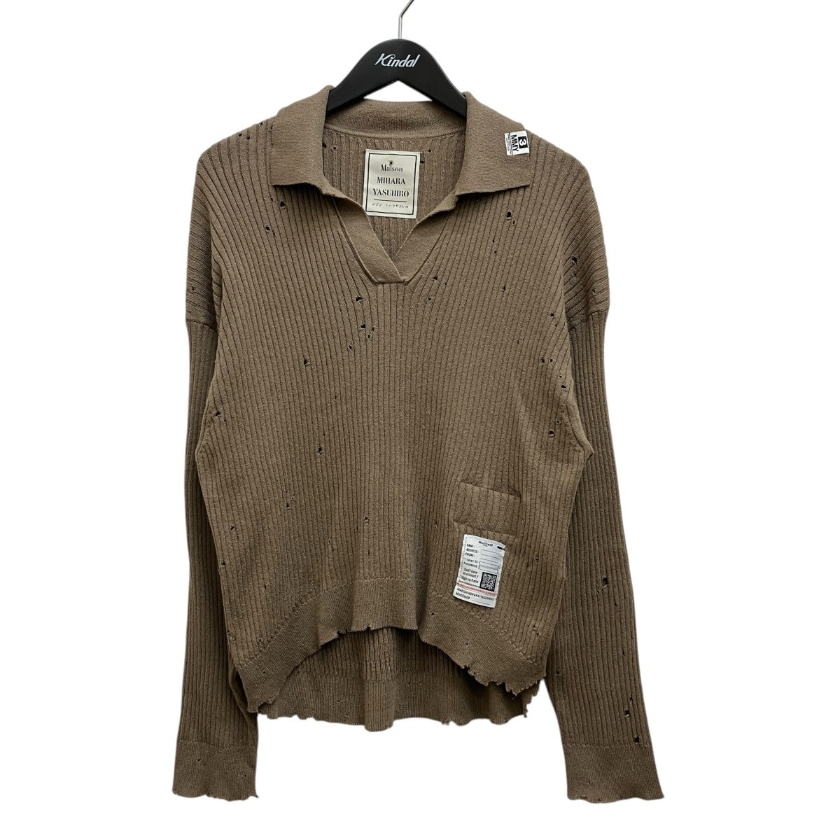 Maison MIHARA YASUHIRO DISTRESSED KNIT PULLOVER K16SW712 古着・中古-1枚目のアイテム画像