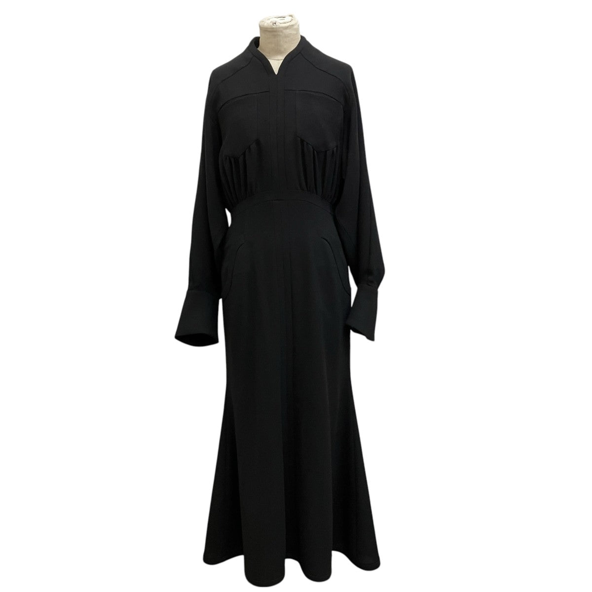 Wool Georgette Flare Dress ／MM21FW-DR050