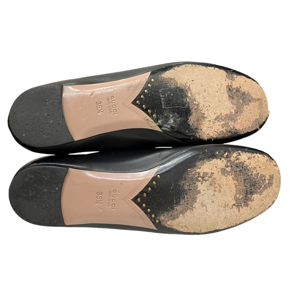 GUCCI(グッチ) ポンポン付フラットシューズ404011 404011 ブラック