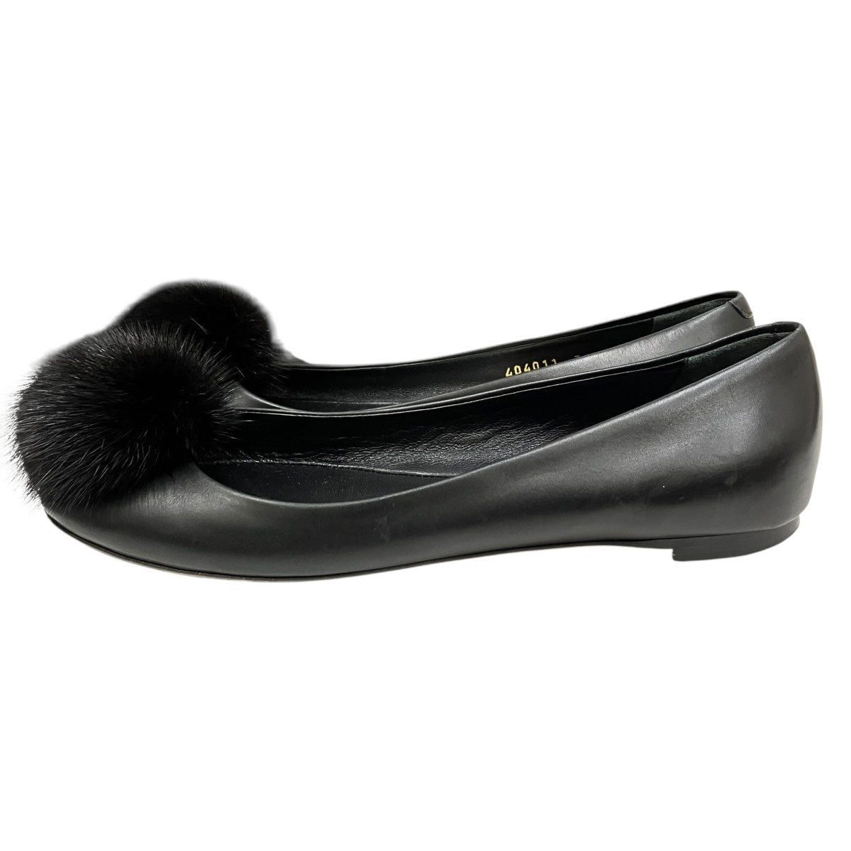 GUCCI(グッチ) ポンポン付フラットシューズ404011 404011 ブラック