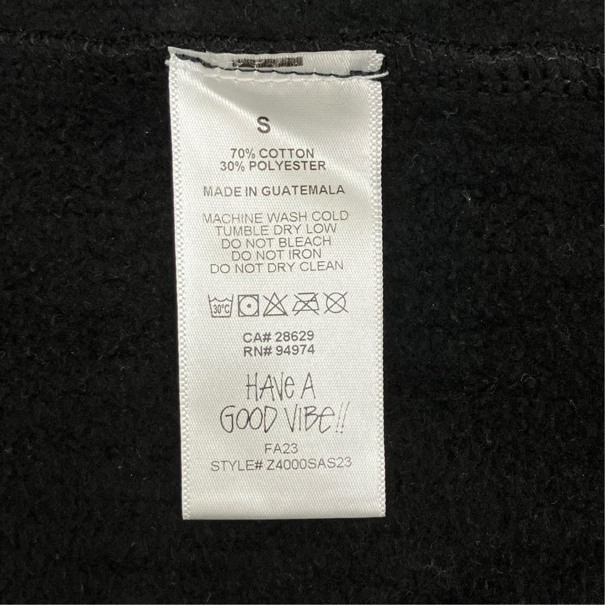 stussy 23AWパーカーZ4000SAS23 古着・中古-6枚目のアイテム画像