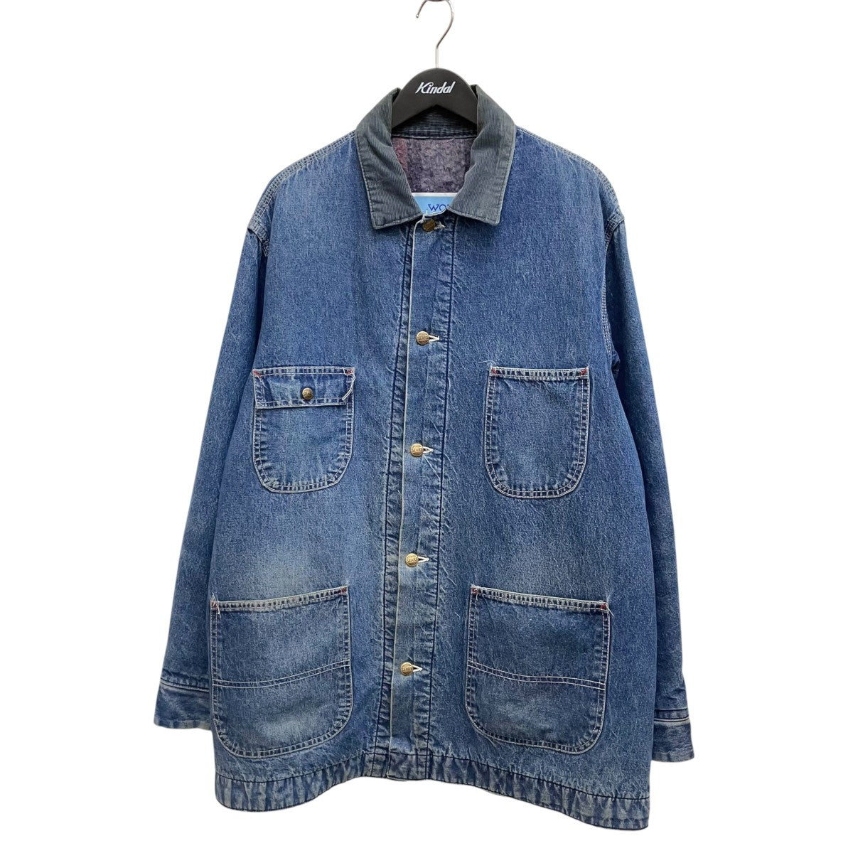 VINTAGE 70s Sears Work Leisure 裏地ブランケット付デニムカバーオール 古着・中古-1枚目のアイテム画像