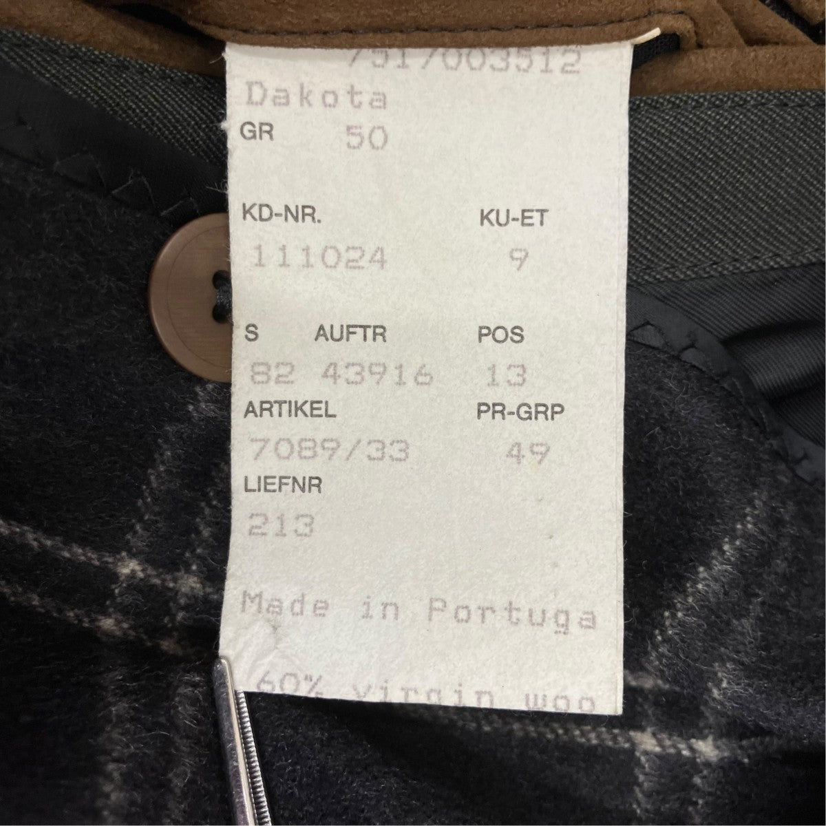 BALLY ライナー付 襟レザー ポルトガル製ハンティングジャケット111024 古着・中古-8枚目のアイテム画像