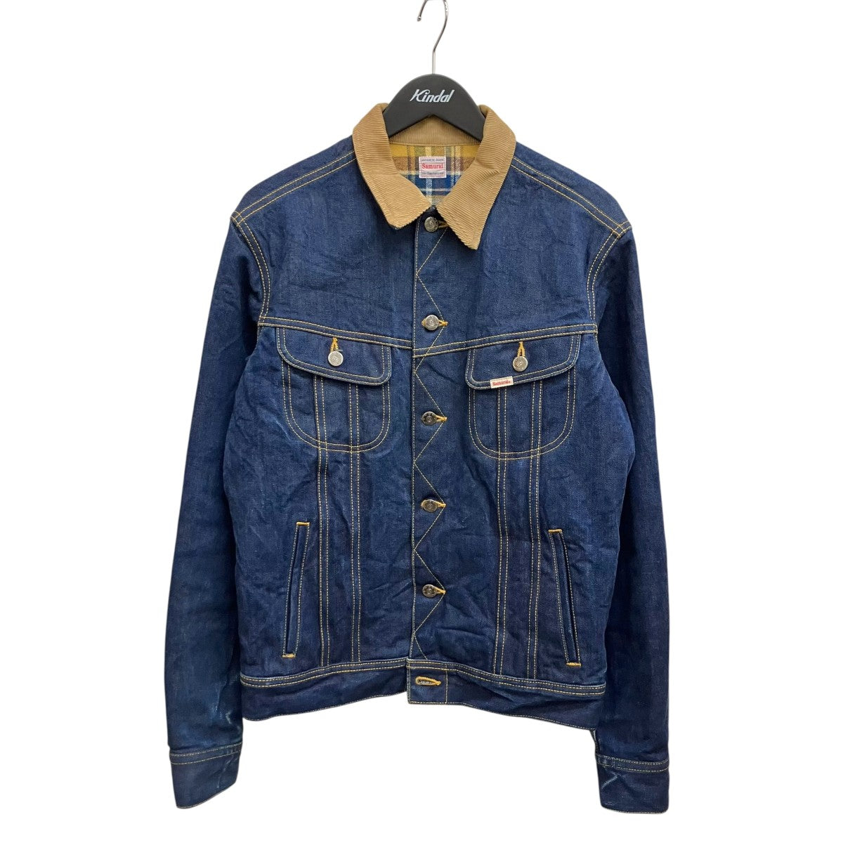 SAMURAI JEANS 17oz左綾セルビッチデニム ストームライダータイプデニムジャケットS010LJ 古着・中古-1枚目のアイテム画像