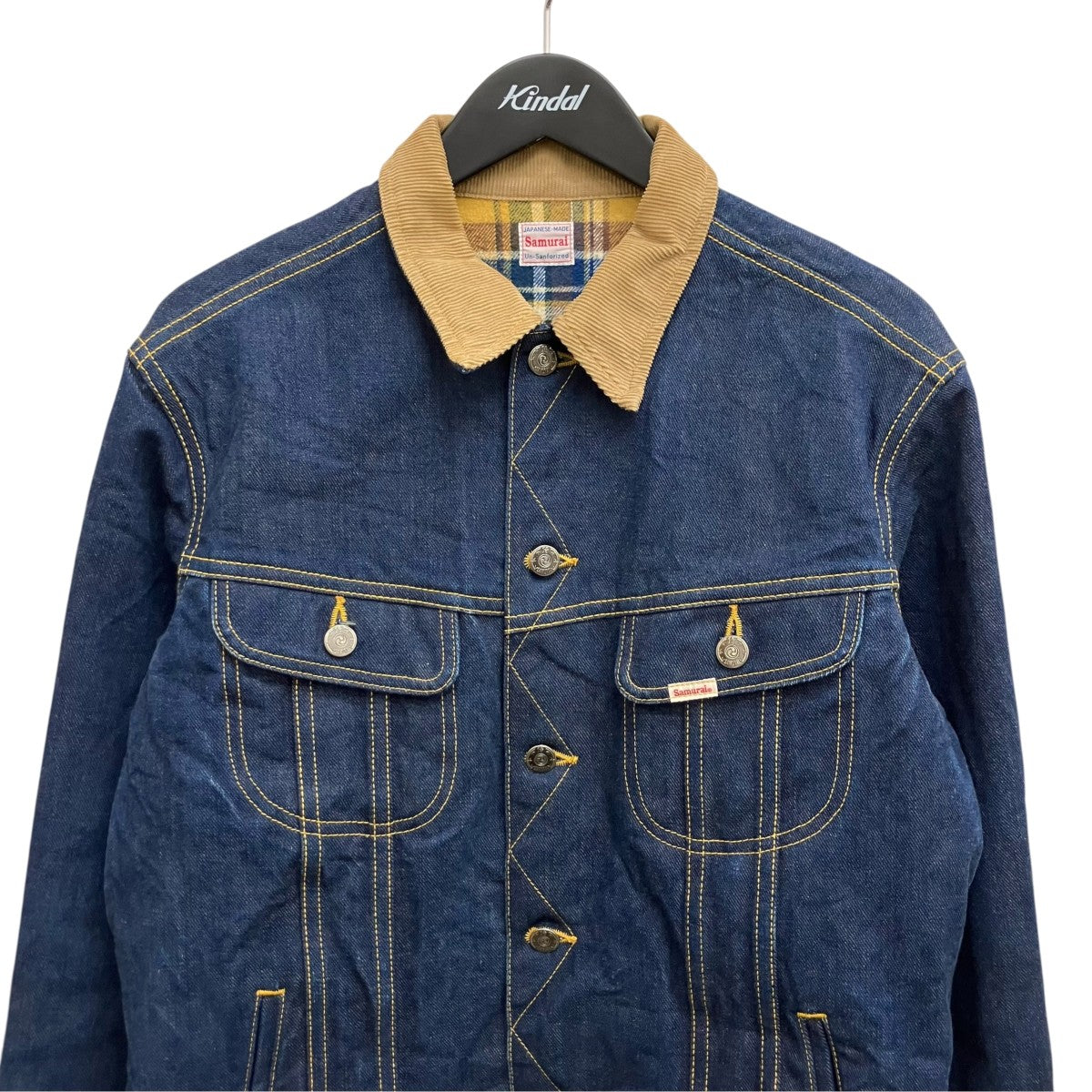 SAMURAI JEANS 17oz左綾セルビッチデニム ストームライダータイプデニムジャケットS010LJ 古着・中古-3枚目のアイテム画像