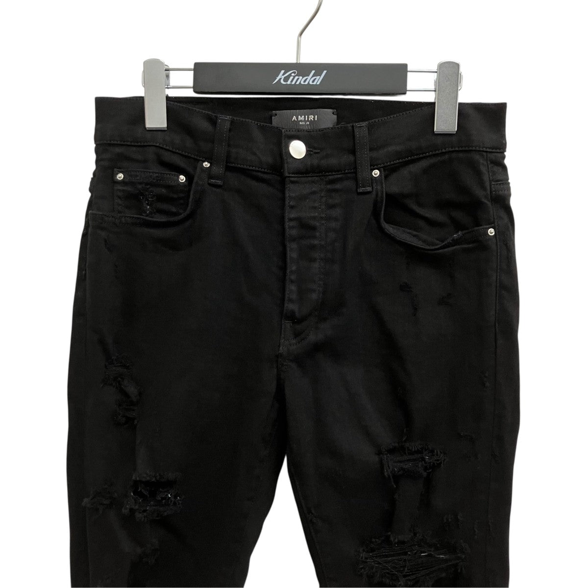 AMIRI(アミリ) ダメージ加工 ストレッチスキニーパンツ ブラック