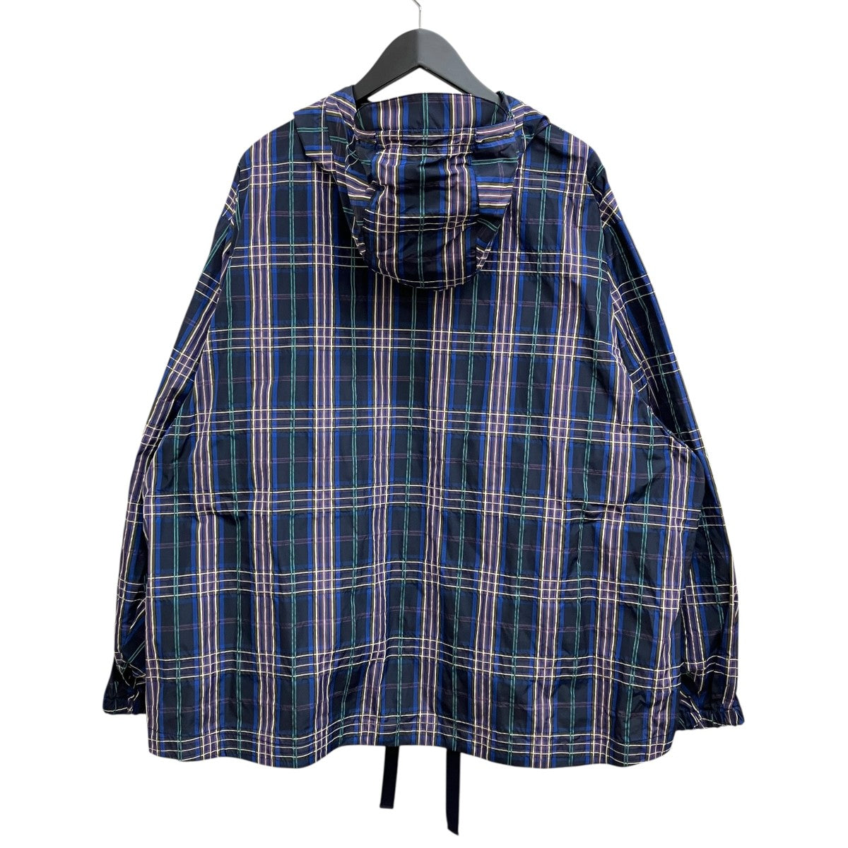 WHITE MOUNTAINEERING 25SS WIDE GUSSET SLEEVE DOBBY CHECK ANORAK WM2571112 古着・中古-2枚目のアイテム画像