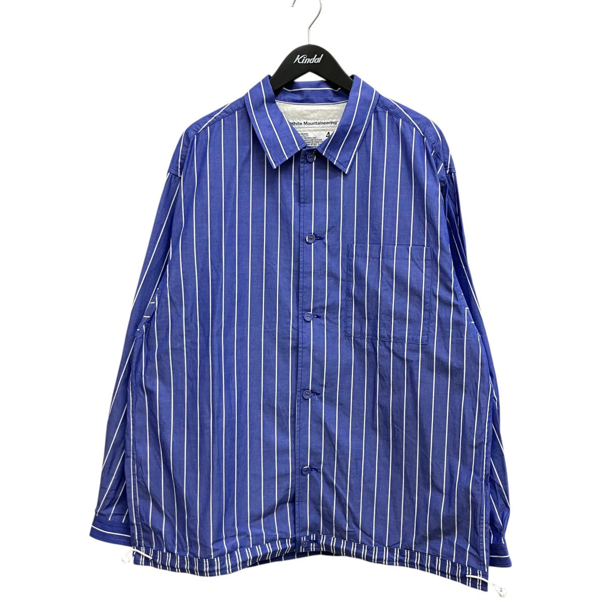 WHITE MOUNTAINEERING 25SS MID GUSSET SLEEVE STRIPE SHIRT BLOUSON WM2571104 古着・中古-1枚目のアイテム画像
