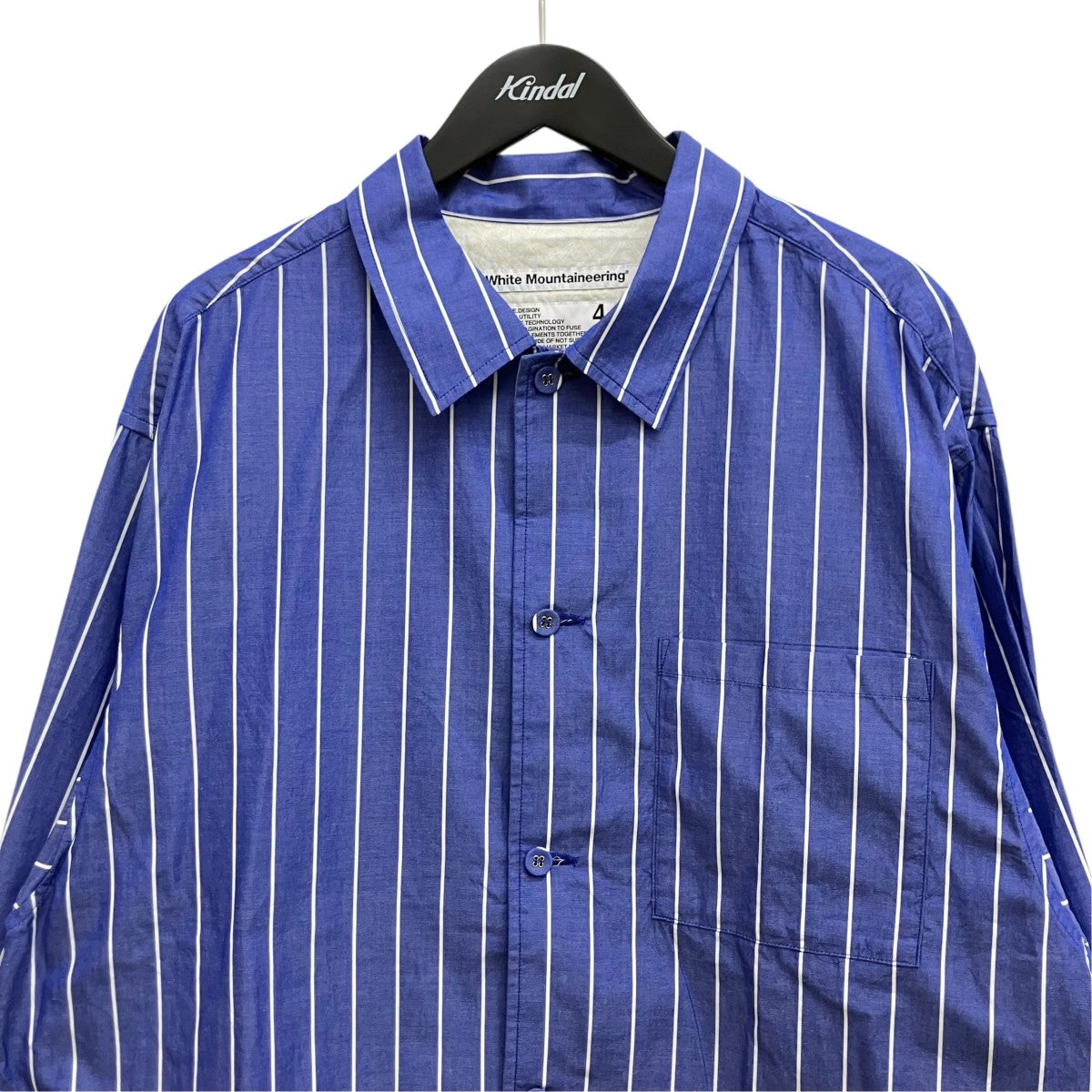 WHITE MOUNTAINEERING 25SS MID GUSSET SLEEVE STRIPE SHIRT BLOUSON WM2571104 古着・中古-3枚目のアイテム画像