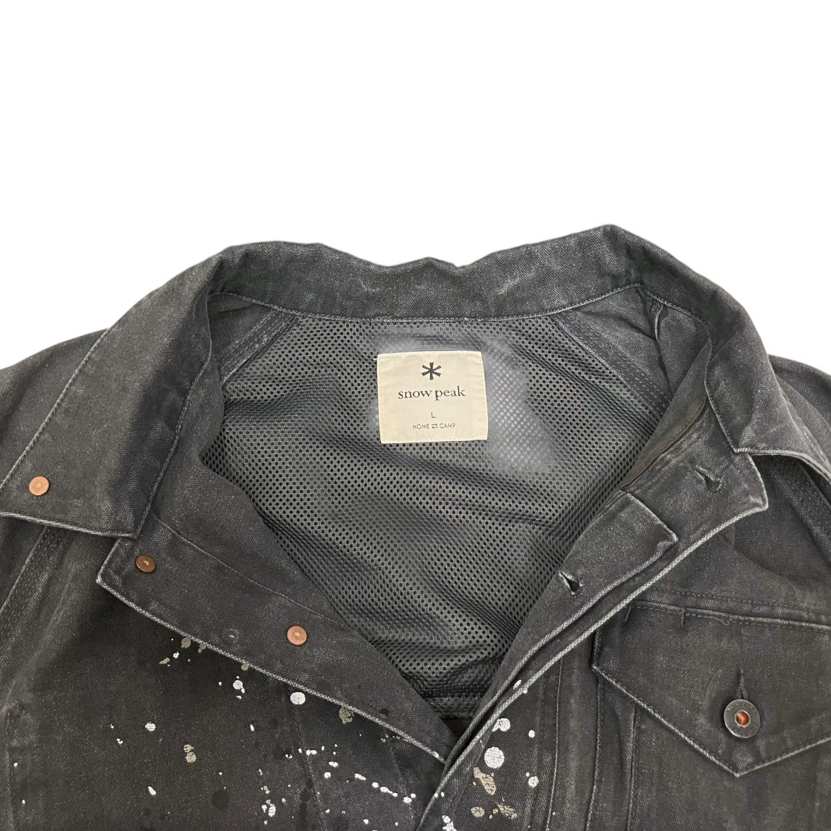 snow peak 26SS Sulfur Dyed Fade Painted Coverall JK-26SU008 古着・中古-7枚目のアイテム画像
