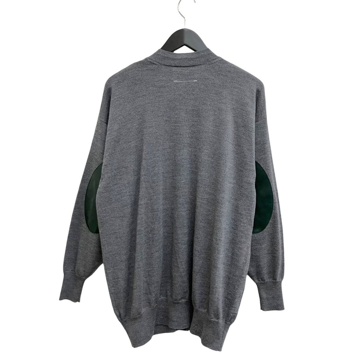 WOOL+LAMINATED PATCHES KNIT CARDIGAN S52HA0121