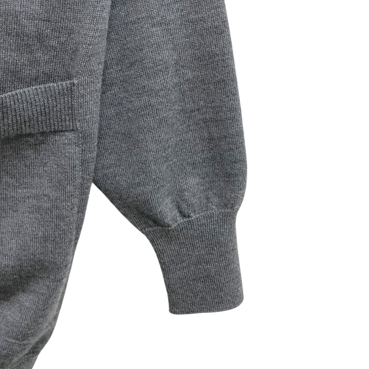 WOOL+LAMINATED PATCHES KNIT CARDIGAN S52HA0121