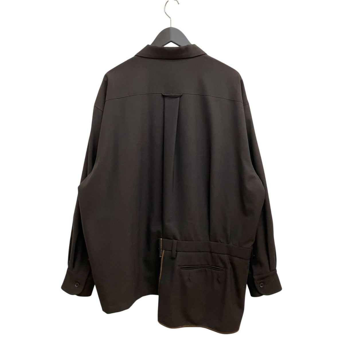 KOLOR asymmetric shirt jacket 24SCM-G12110S 古着・中古-2枚目のアイテム画像